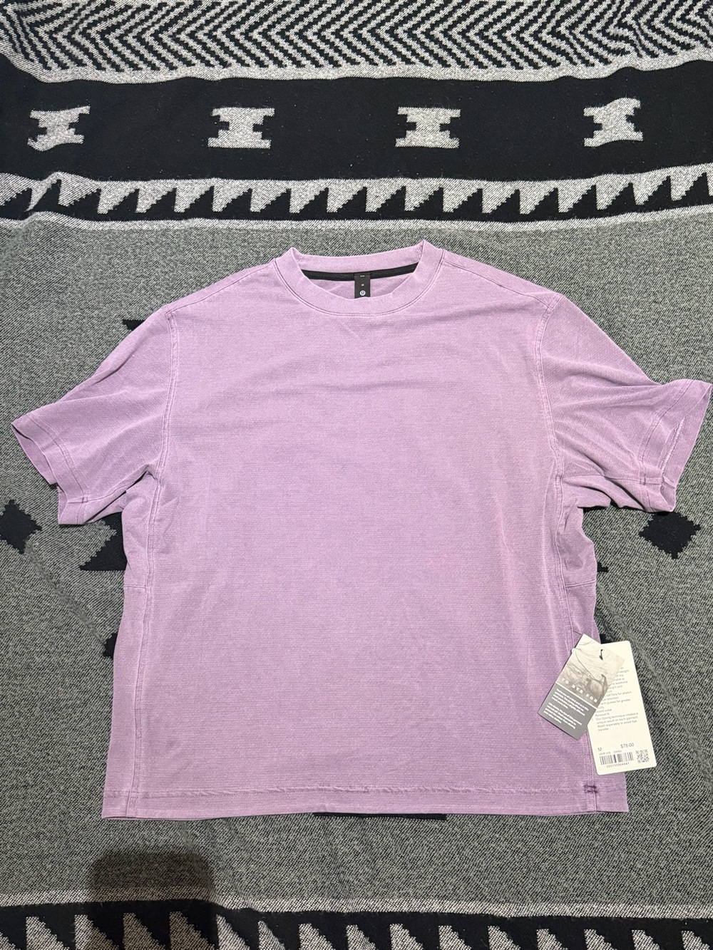 lululemon athletica purple Crew Neck Short Sleeve Tee brand new size m